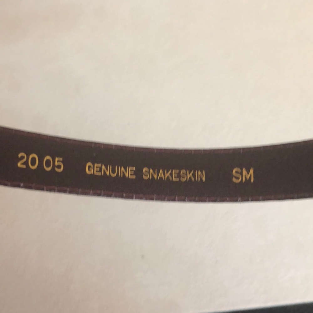 🌹Genuine Snakeskin Belt - Picture 3 of 3